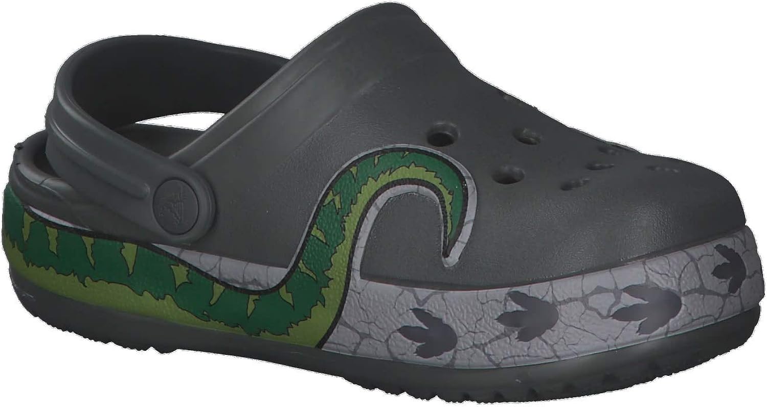 Lights Band Dino Lab Fun Kids Crocs Clog Girls Boys, for