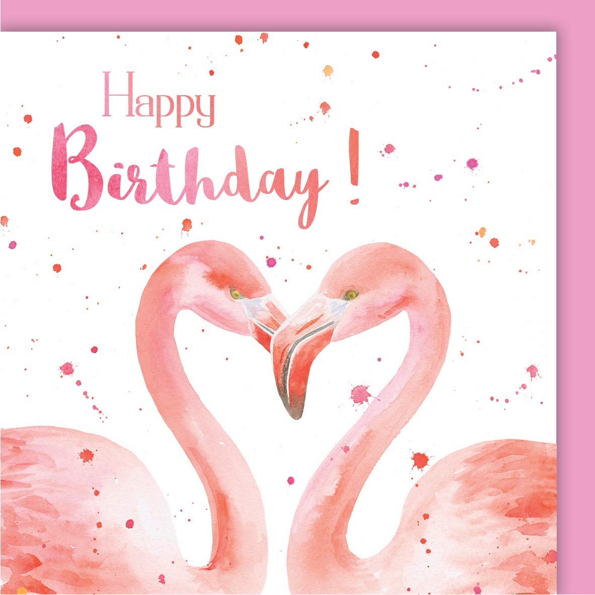 Flamingo Birthday card - Fun Quality Blank Birthday Card for Her
