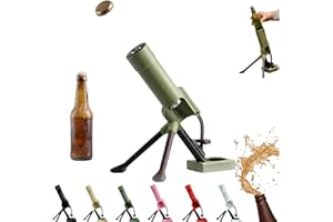 51mm Beer Bottle Mortar Bottle Opener Heavy-Duty Tactical Cap Launcher Hands-Free Push Down Opener Novelty Cap-Launching for 