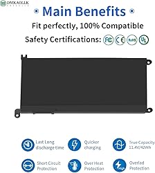 42WH WDX0R Battery for Dell Inspiron 15 5000 7000