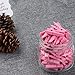 Whaline Mini Pink Clothespins 100 Pieces Baby Shower Clothes Pins Small Wooden Clothespin with Pink Rope for Girl Party Favors and DIY Baby Girl Gender Reveal Parties