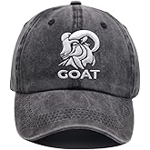 HHNLB Funny Goat Hat, Gifts for Goats Lovers, Adjustable Embroidered Washed Farm Animals Baseball Cap for Men Women