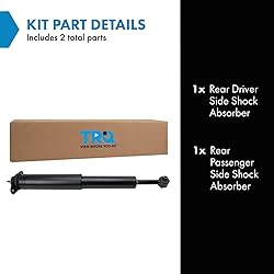 TRQ Rear Shock Absorber Set Compatible with