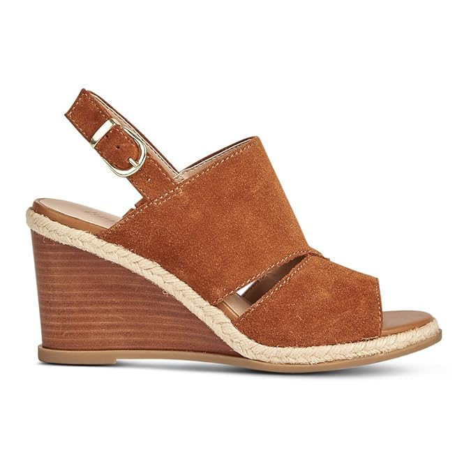 Marks & Spencer Footglove T024419A Suede Wedge Heel Sandals RRP £45