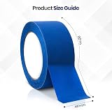 Safero Blue Masking Tape 48mm x 50m - UV Resistant, Heavy Duty, Sharp Edges view 2