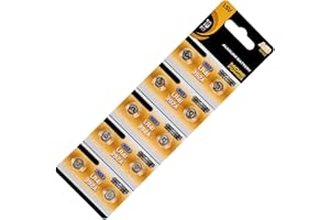 10pc Alkaline Button Cells 1.55V Coin Cell Batteries for Consistent in Various Small Devices LR59 / LR41 / LR66