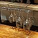 Modern Metal Under Cabinet Wine Glasses Stemware Hanger Storage Holder Rack, Silver-Tone