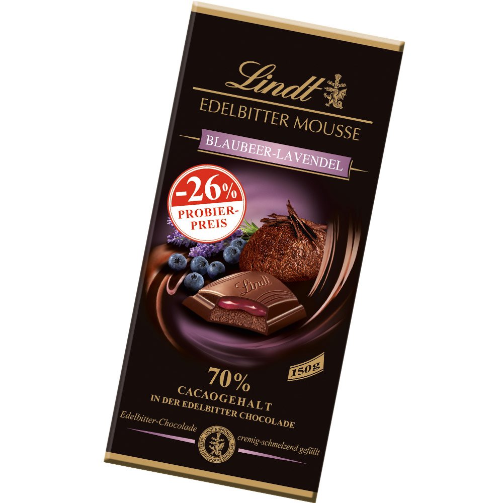 Lindt Blueberry Lavender 70 Dark Chocolate Mousse Bar Amazon.in