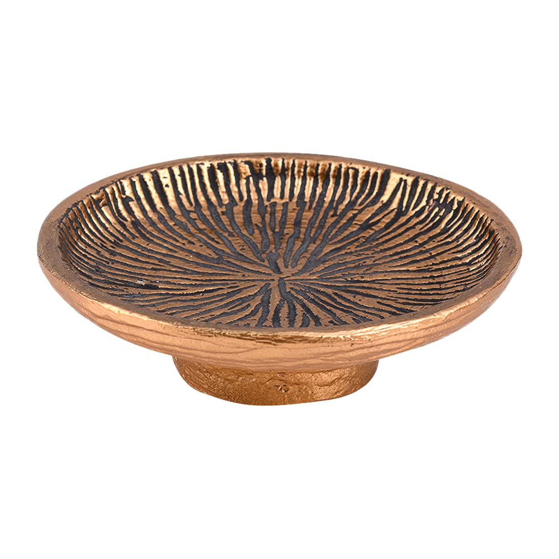 NKlaus aluminium incense burner Ø13cm incense burner gold anthracite incense 10688