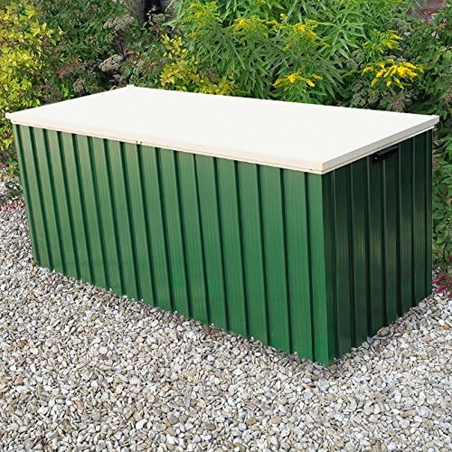 small metal garden storage box