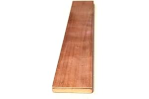 SUPERDI Copper Flat Bar Stock 3/16" x 1" x 6"- Knife making, hobby, craft, C110-1 Bar