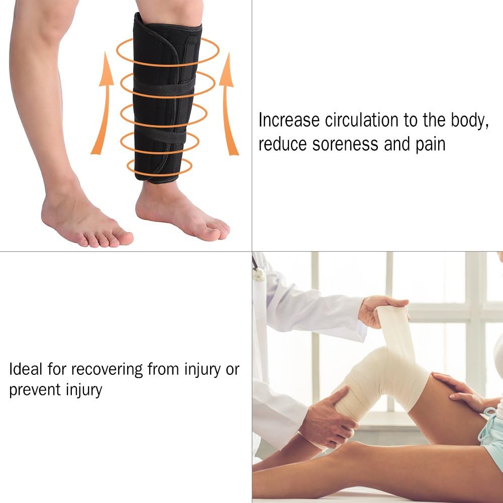 Calf Support Bandage, Calf Compression Sleeves Adjustable Strap Tibia and Fibula Fracture Brace