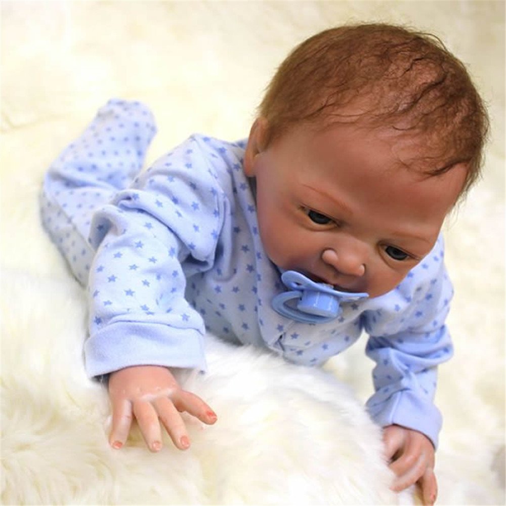 Soft 18 Inch Silicone Baby Doll Lifelike Reborn Babies Boy