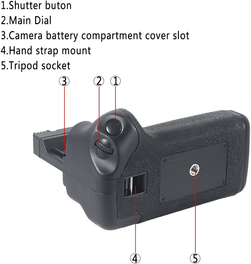 DSTE BG-E8 BGE8 Multi-Power Battery Pack Grip For Canon EOS 550D 600D SLR Camera - Image 4