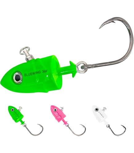 Amazon.com : Fish Arrow Wheelhead SW 6 Lure Set Jig Head