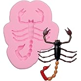 Insect Fondant Molds, Scorpion Silicone Mold for Chocolate Cake Decoration Candy Cupcake Topper Cake Polymer Clay Crafts Epoxy Resin