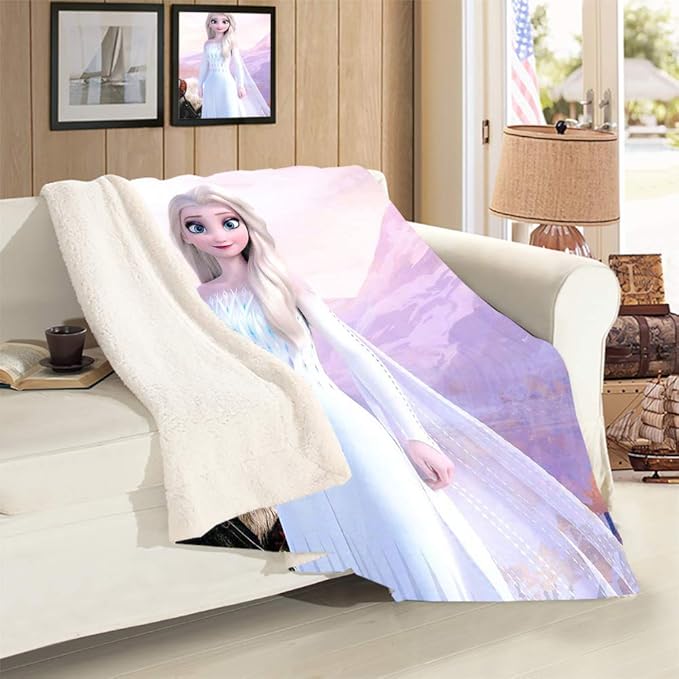 VICWOWONE Frozen Elsa Blanket lamb Lamb velvet As a present Lamb
