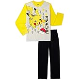 Pokemon Big Boys Pikachu 2 Piece Pajamas Sleep Set (8) Yellow