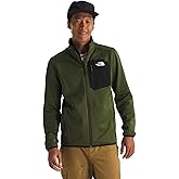 THE NORTH FACE Men's Crest Full Zip Jacket | Water Repellent Fleece Coat, Double Layer Stand Collar & Zip Hand Pockets