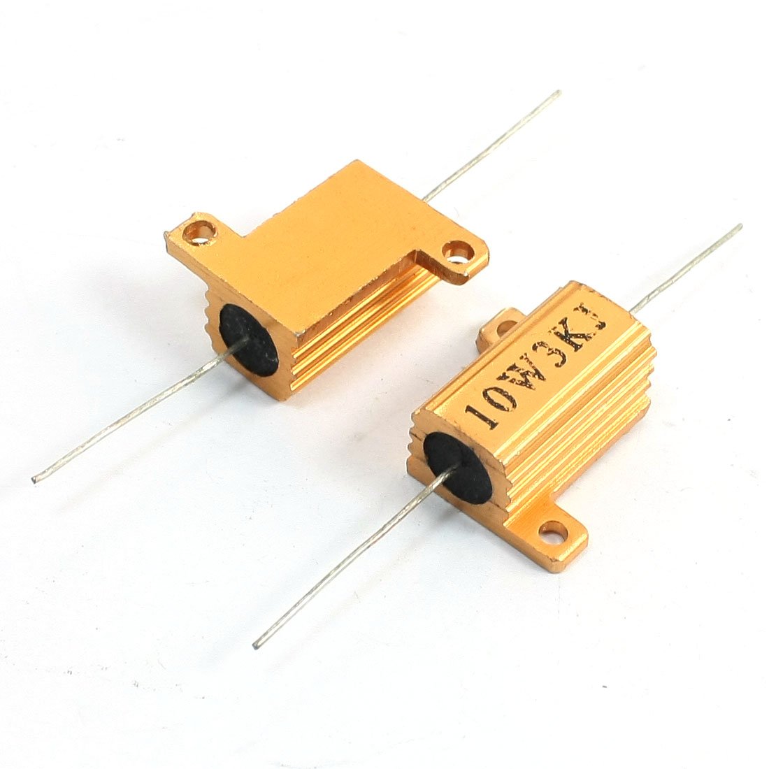 Sourcingmap 2 Pcs 3000 Ohm Axial Chassis Screw Mounted Aluminum Clad Resistors 10W
