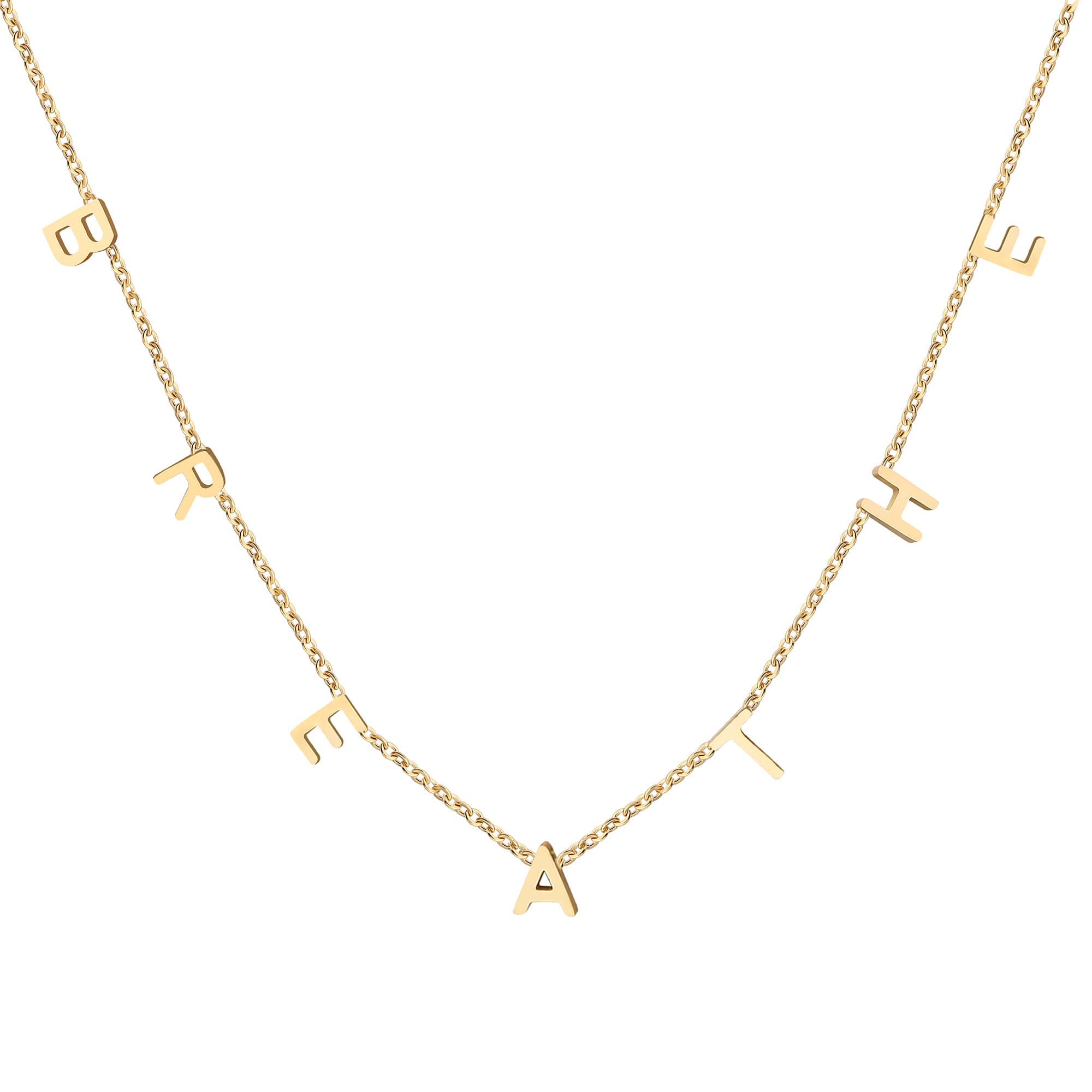 Memgift Breathe Dainty Necklace for Women Perfect