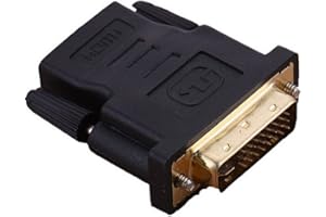 axGear 24+5 HDMI Female to DVI Male Standard Black Connector Adapter