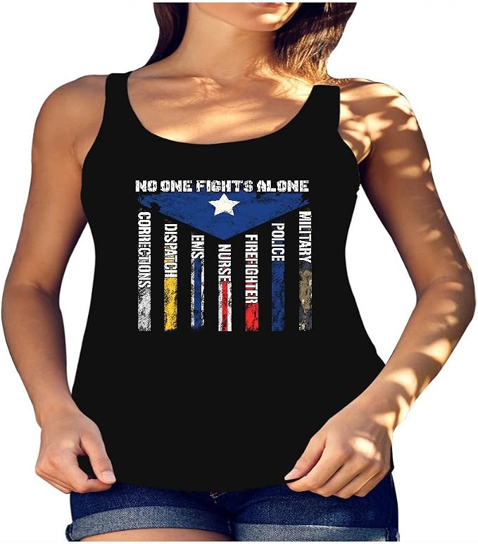 no one fights alone shirt nurse