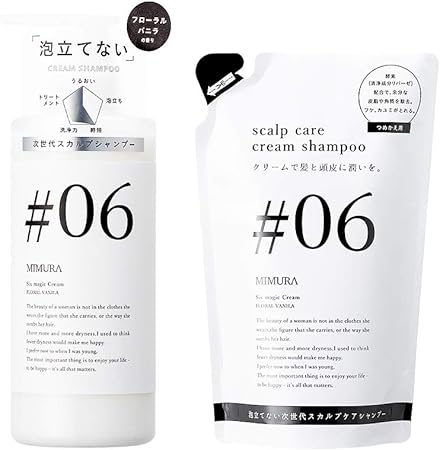 Amazon ミムラ Mimura 詰め替えセット 泡立てない クリームシャンプー シックスマジック クリーム 500g 頭皮 かゆみ 防止 洗い流さない ヘアトリートメント Shampoo 日本製 ミムラ Mimura 頭皮ケア 通販