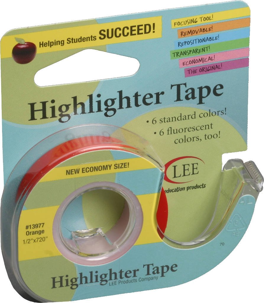 Lee Products Company LEE13977 Removable Highlighter Tape Orange Amazon.co.uk Toys & Games