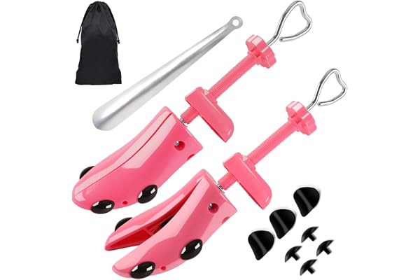 Shoe Stretcher Pair of 4-way Adjustable Shoe Widener Expander Tree Shaper for Wide Feet to Stretch Length Width Height