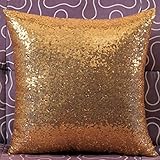 Bilila Solid Color Glitter Sequins Throw Pillow Case Cafe Home Decor Cushion Covers