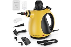 CHEFPREFER Handheld Steam Cleaner - High Pressure Steam Cleaner for Home, Multi-Functional Cleaning Tools for Kitchen, Bathroom, Couch, Car. Portable Steamer Makes Housework Easier