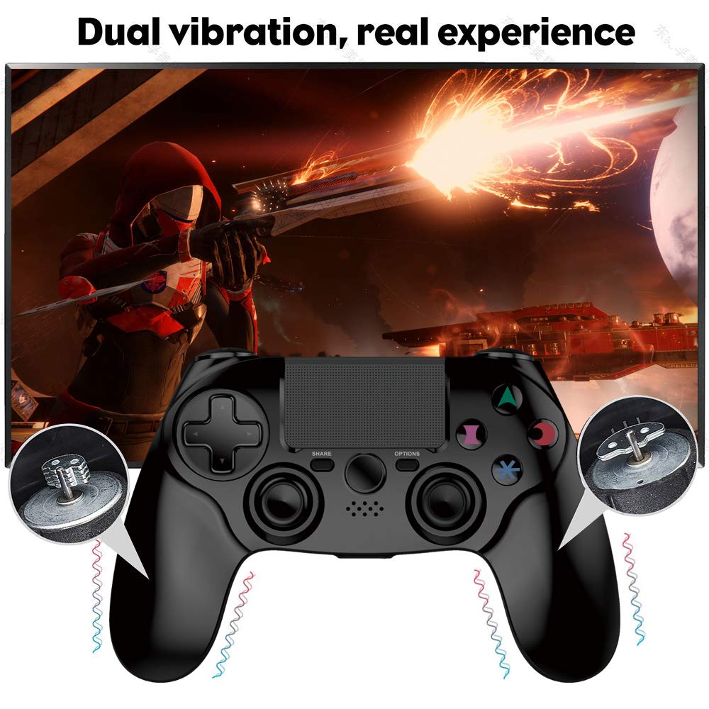 PS4 Controller Wireless Dual Vibration GamePad for PlayStation 4 Pro Gaming Remote Control Support PS3 PS2 PC without Headphone Jack