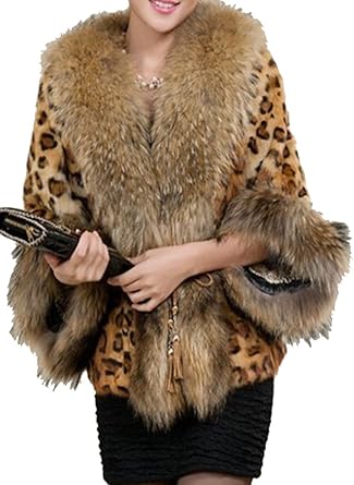 short brown faux fur coat