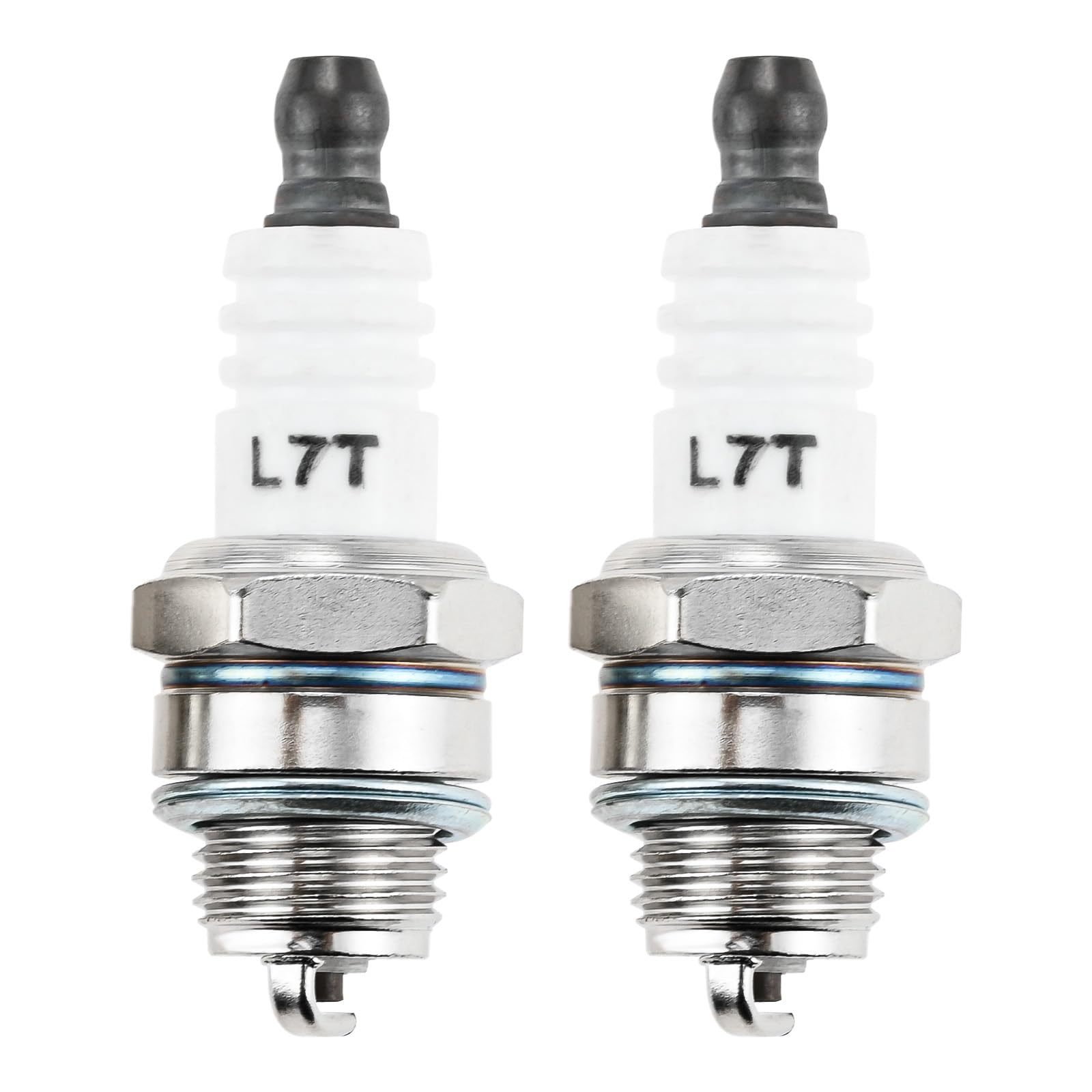 2 Pcs 25cc 52cc 62cc Chainsaw Brush CutterL7T Spark Plug for 2 Stroke Engine MS180 MS250 MS070 Husquarna 365 Trimmer 260 430 520 Replace BPMR7A L8RTF L8RTC WS8F WSR5F RCJ6Y RCJ7Y