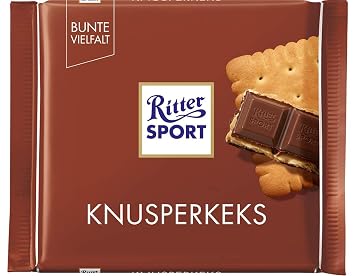 Ritter Sport Knusperkeks 100 G Vollmilchschokolade Mit Keks Und