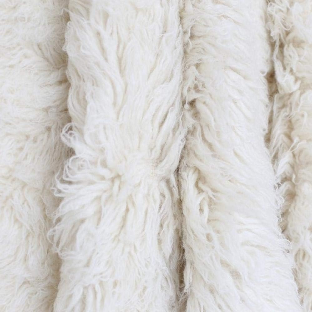 Baby Blanket Milestone-Fluffy Curly Wool Blanket Photography Props Baby Boys Blanket Newborn Backdrops Thick Plush Wool Rug Beanbag Cover Layer