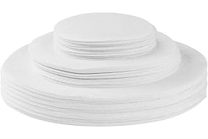 Aoluguya Soft Felt Plate Dish Protectors Dividers Seperators for Stacking, China Storage and Packing - Set of 60 3 Sizes(10in, 6in, 4.5in) White