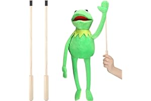 Motionchic 2 Pcs 15.75 Inch Wooden Puppet Rods Wood Arm Control Rod Puppet Sticks for Small and Large Hand Puppets Ventriloquist Accessory