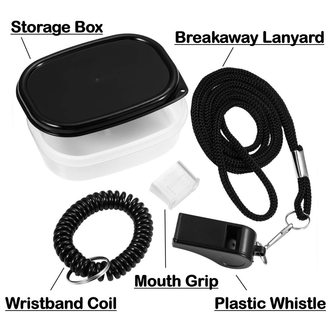 Football Official Referee Whistle Plastic Coach Whistle with Lanyard