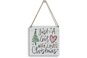 MMIISHE Christmas Decorations Christmas for Women Sister Daughter Friends Christmas Bedroom Decor Wall Art Farmhouse Wall Hanging Decor Wood Sign for Home Winter Holiday Party Cafe Front Door Porch Decor