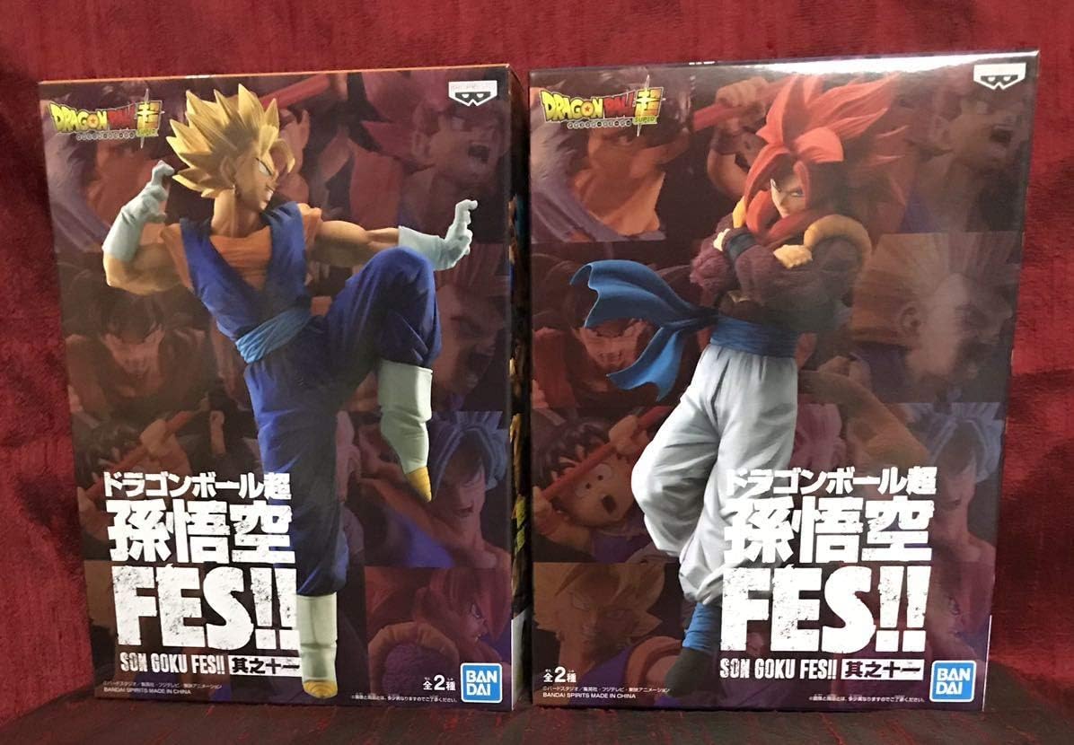 Amazon ドラゴンボール超 孫悟空 Fes 其之十一 超サイヤ人4ゴジータ 超サイヤ人ベジット フィギュア 2種セット 数量4 フィギュア ドール 通販