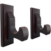 NANGOPOP Sword Wall Mount Display Hooks - Wood Sword Holder Rack, Hanger for Martial Arts Weapons, Axe, Knife, Dagger, Lightsaber and Wizard Wand at Home or Office