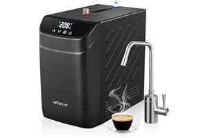WINTEMP Instant Hot Water Dispenser 110V, Under-Sink Boiler with Hot Faucet, WiFi Smart Control, Digital Temp 113–208°F, Child Safety Lock, Energy Efficient, Quiet Operation, Ideal for Home or Office
