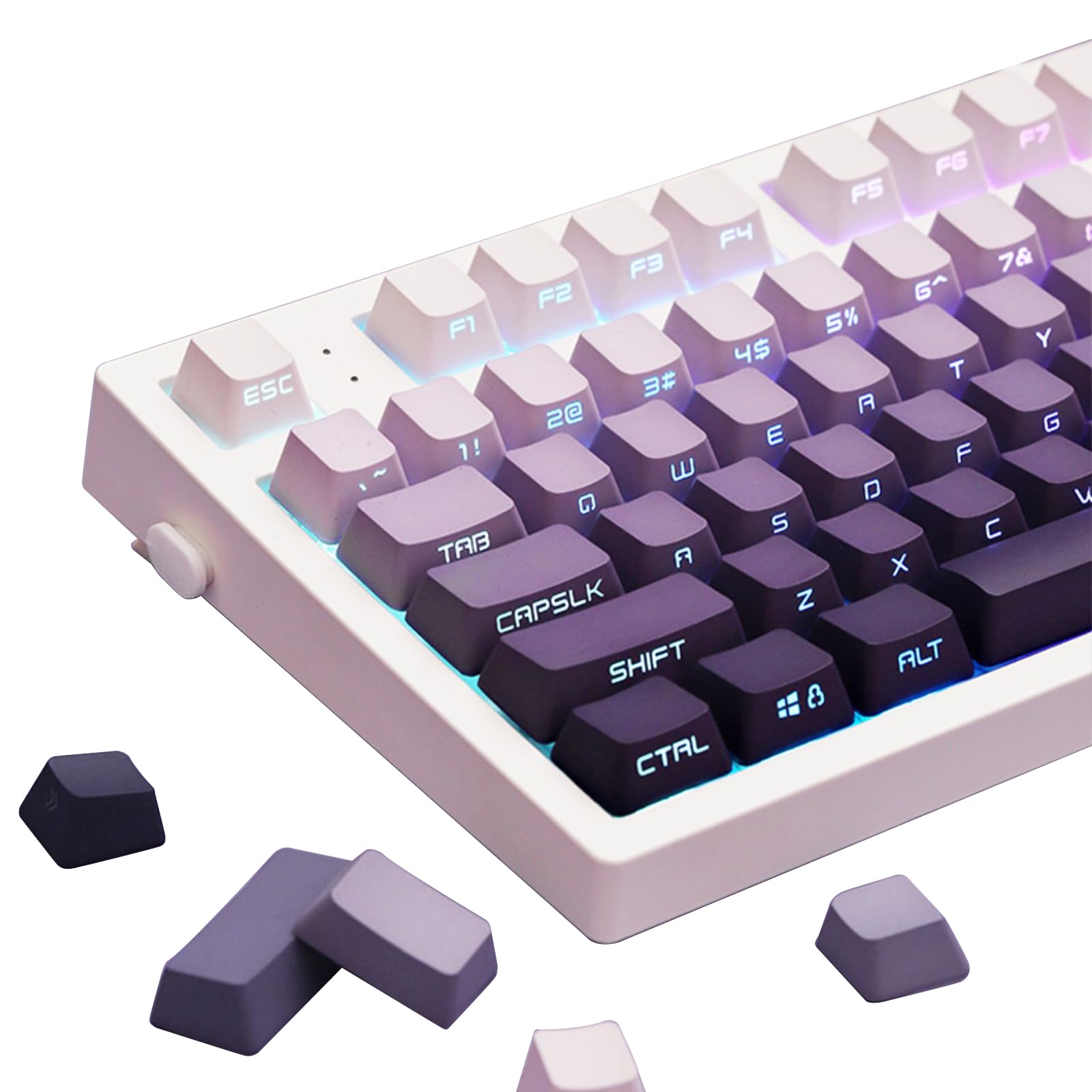 Mua GEKUCAP Custom PBT Keycaps, Gradient Purple Keycaps 134 Keys ...