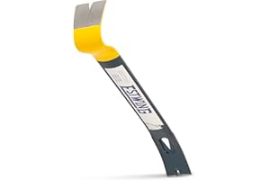 ESTWING Handy Bar Nail Puller - 15" Pry Bar with Wide, Thin Blade & Forged Steel Construction - HB-15