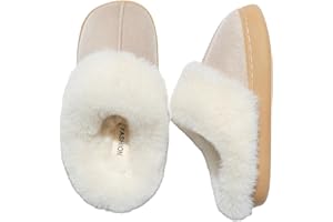 Fadezar Kids slippers Girls Boys Plush Warm Fuzzy Slippers Memory Foam House Anti-slip slipper Indoor Outdoor