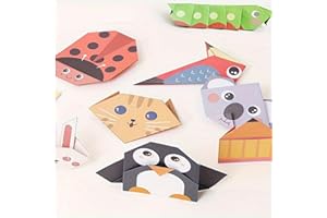 Kit origami 3D sur le thème des animaux, kit de papier pliable créatif surdimensionné avec travaux manuels semi-finis pour pr