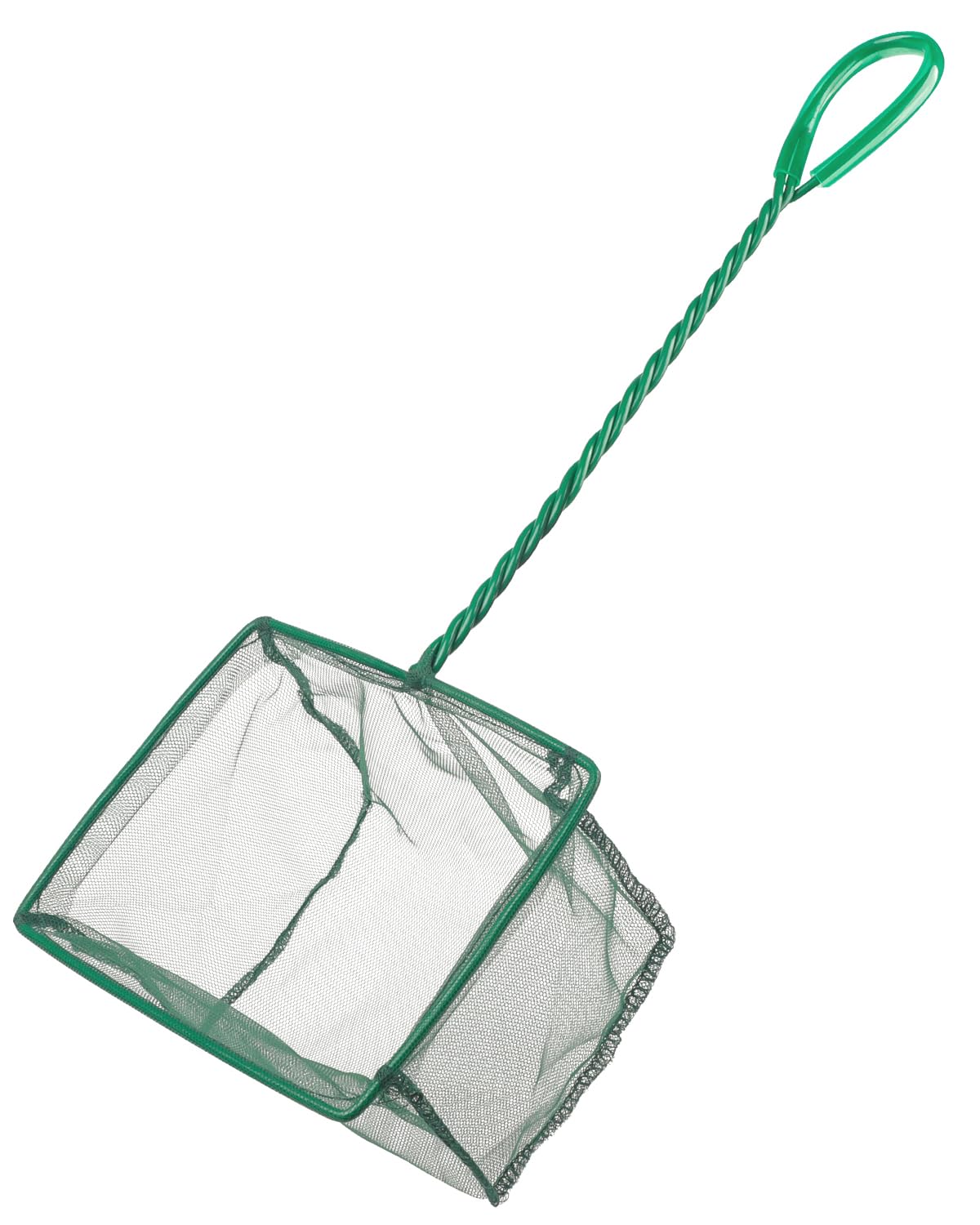Uniclife 15cm Aquarium Fish Net Fine Mesh Fish Catch Nets with Plastic Handle - Green