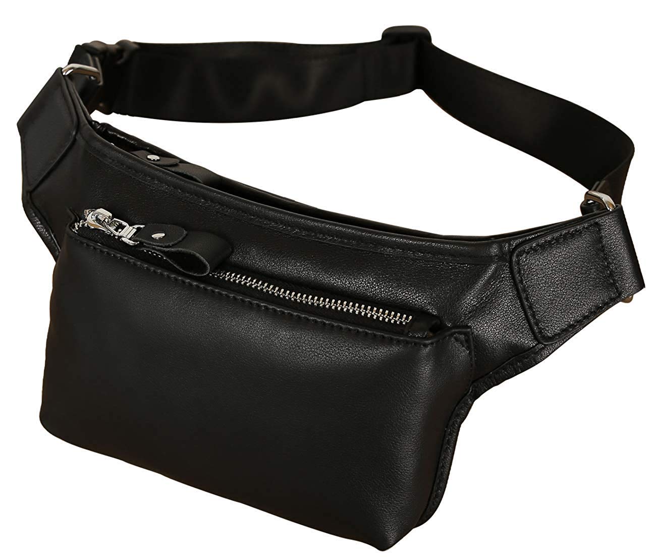 Mua Mskw ウエストバッグ メンズ 本革ナッパレザー 牛革 軽量 ウエストポーチ ヒップバッグ ランニング 自転車 ブラック Tren Amazon Nhật Chinh Hang 21 Fado